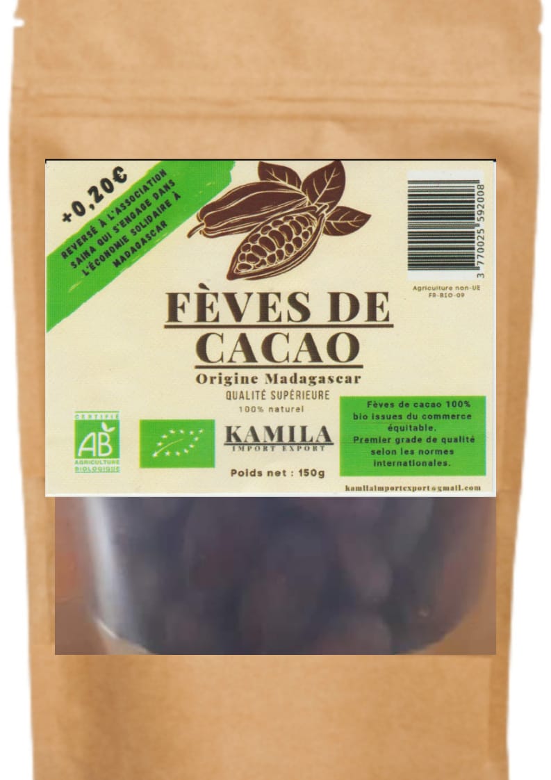 Fèves de cacao crues de Madagascar